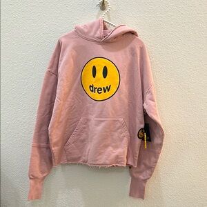 NWT Drew House Mascot Deconstructed Hoodie Dusty Rose Small